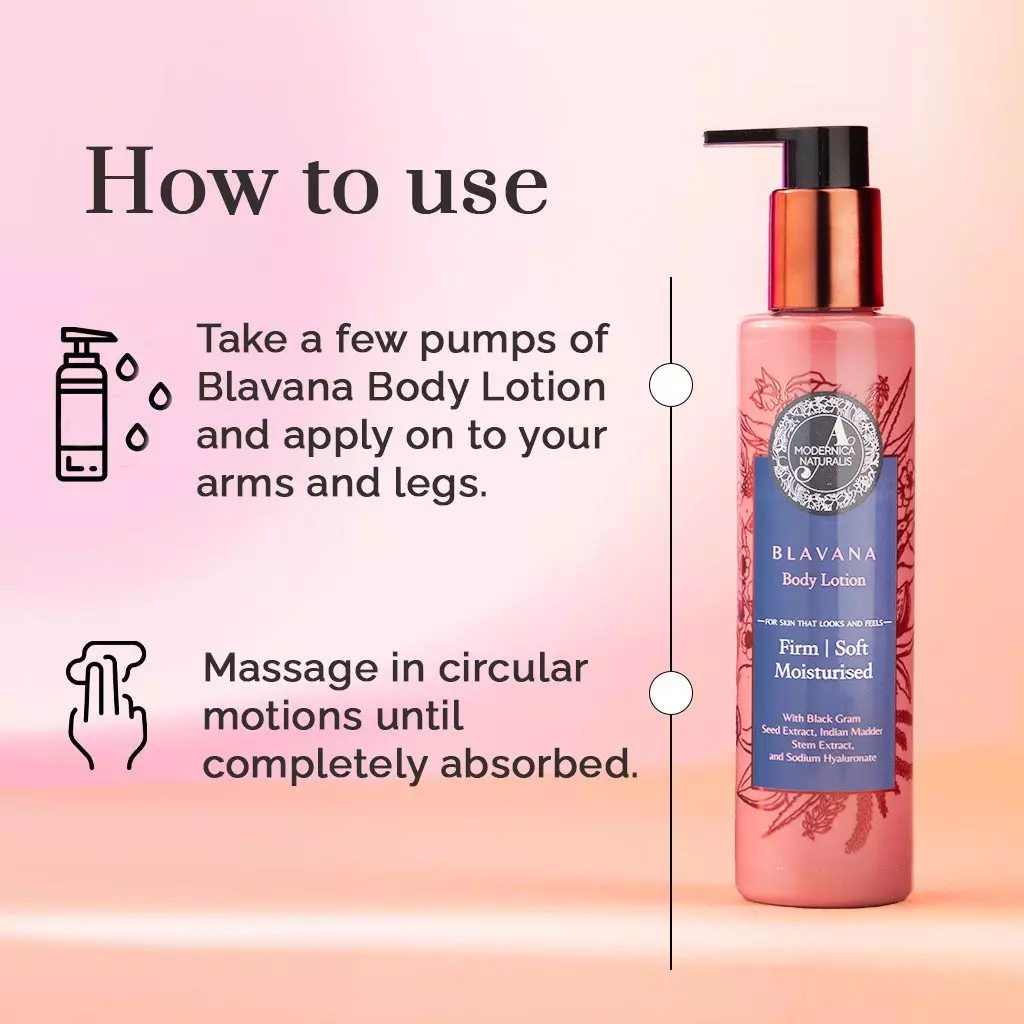 Blavana Body Lotion - Moisturises, Softens, Firms Dry, Ageing, Crepey Skin - Revolutionary Formula with Black Gram - Best Body Lotion for Mature Body Skin - With Clinically Proven Ingredients 📦