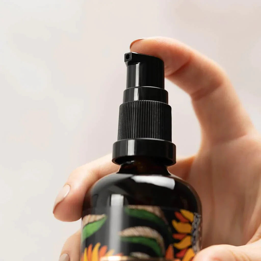 'Black Gold' Body Oil - Made with Black Gram, Velvet Bean and Himalayan Rock Salt - Best Body Moisturizer for Saggy, Droopy, Dry, Mature, Ageing Skin