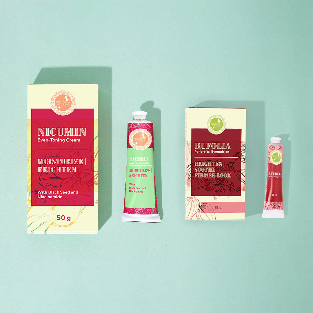 Glow Getter Duo: Rufolia Periorbital Eyemulsion and Nicumin Even-Toning Cream