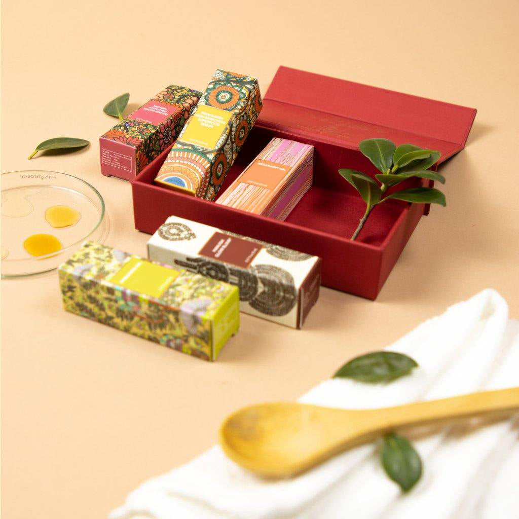 Mini Face Oil Kit with Layuna Personal Face Massage Wand